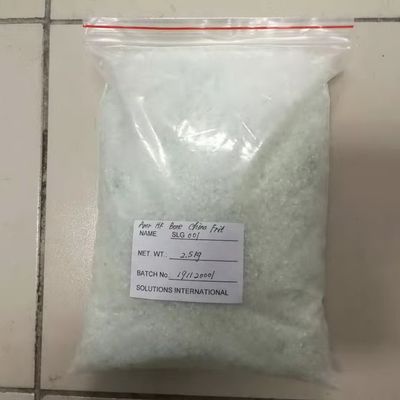 Glaze transparente de qualidade alimentar frita em grânulos ou em pó para cerâmica 99,99% de pureza
